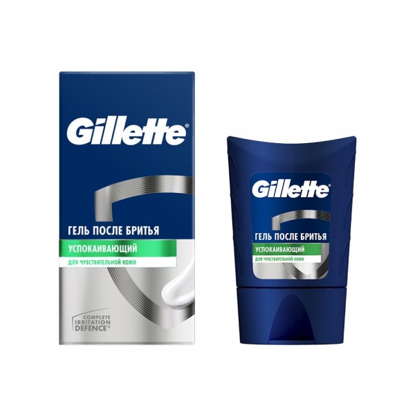 Гель после бритья Gillette Sensitive Skin для чувствительной кожи, 75 мл, 2 шт