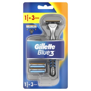 Бритвенный станок Gillette Blue3 с 3 сменными кассетами