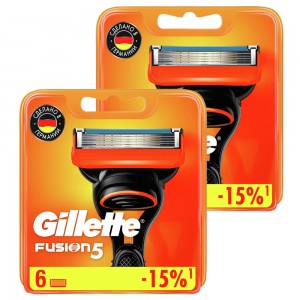 Годовой запас сменных кассет для бритья Gillette Fusion5, 12 шт