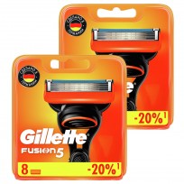 Годовой запас сменных кассет для бритья Gillette Fusion5, 16 шт