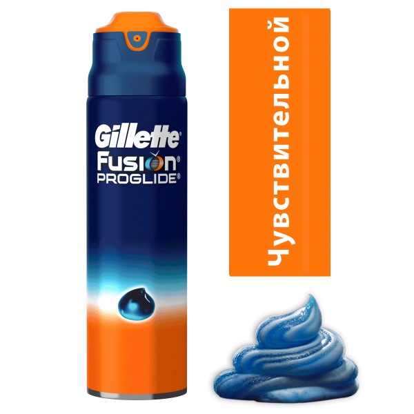 Гель для бритья Gillette Fusion ProGlide Sensitive Active sport