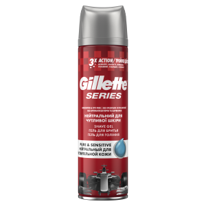 Гель для бритья Gillette Series Pure&Sensitive, 200 мл