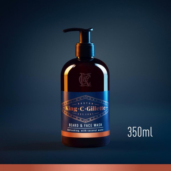 Средство для очищения бороды и лица King C. Gillette 350 млл