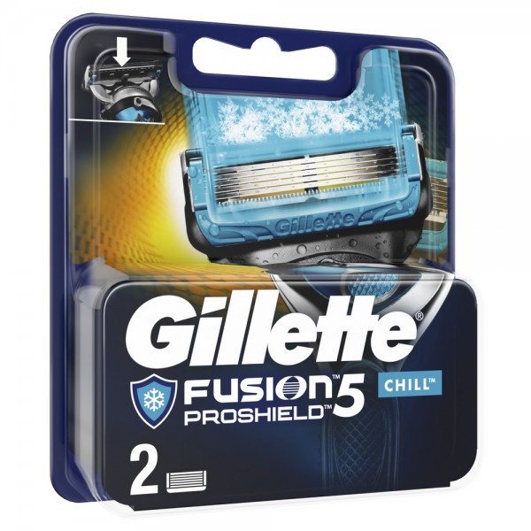 Сменные кассеты для бритья Gillette Fusion5 ProShield Chill, 2 шт 