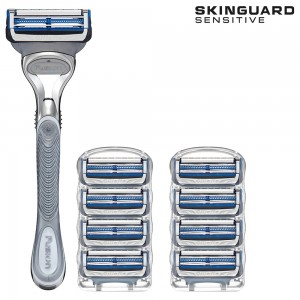 Бритвенный станок Gillette SkinGuard + 8 сменных кассет SkinGuard