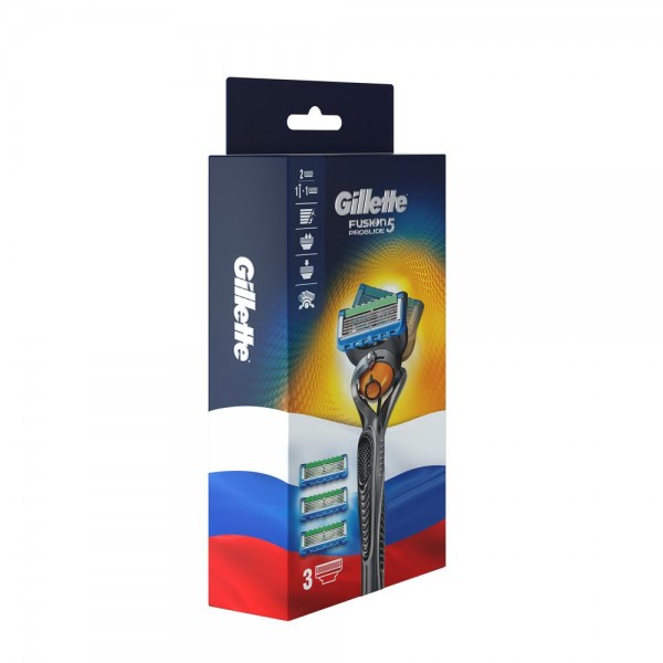 Бритвенный станок Fusion5 ProGlide с 3 сменными кассетами