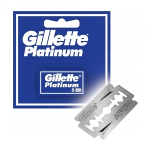Двусторонние лезвия для бритья Gillette Platinum, 5шт