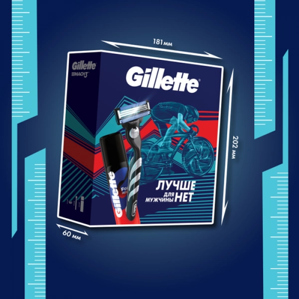 Подарочный набор Gillette Mach3 Бритва с 1 сменной кассетой + Пена для бритья Gillette Классическая, 50мл