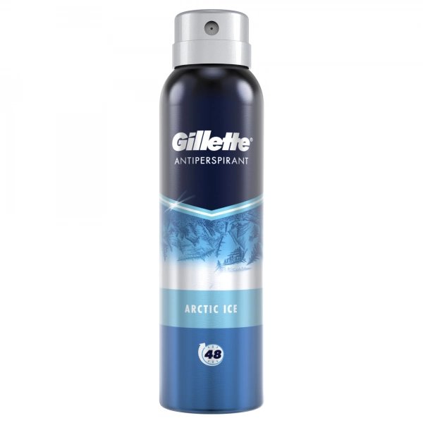 Аэрозольный дезодорант-антиперспирант Gillette Arctic Ice, 150 мл