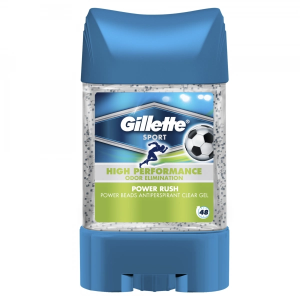 Гелевый дезодорант-антиперспирант Gillette Power Beads Power Rush, 75 мл