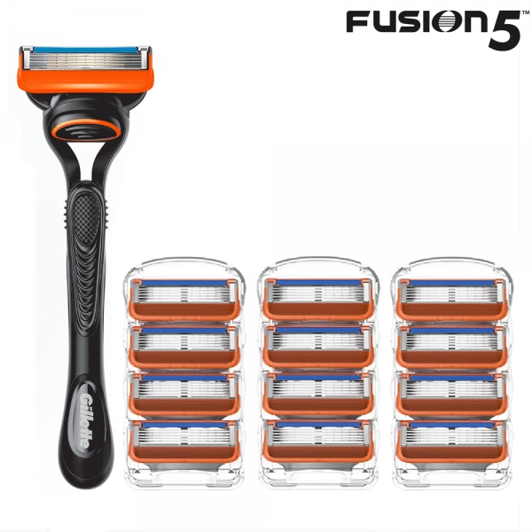 Бритвенный станок Gillette Fusion5 + 12 сменных кассет Fusion5 