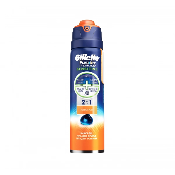 Гель для бритья Gillette Fusion ProGlide Sensitive Active sport
