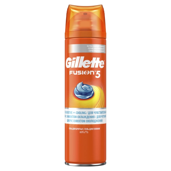 Гель для бритья Gillette Fusion 5 Ultra Sensitive & Cooling, 200 мл