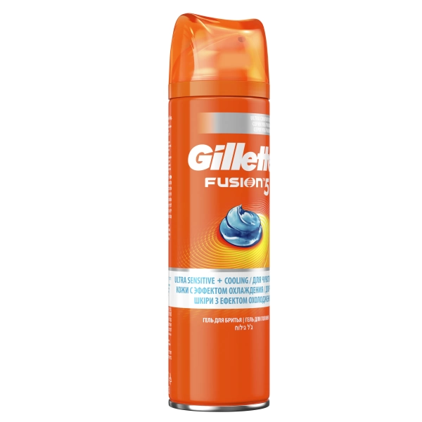 Гель для бритья Gillette Fusion 5 Ultra Sensitive & Cooling, 200 мл