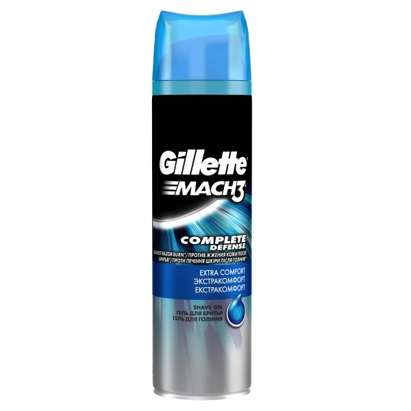 Гель для бритья Gillette Mach3 Complete Defense Extra Comfort, 200 мл