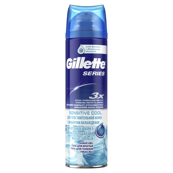 Гель для бритья Gillette Series Sensitive Cool, 200 мл