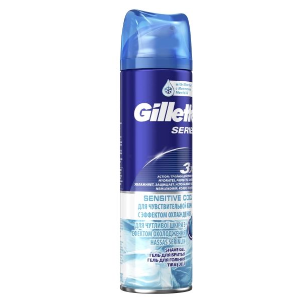 Гель для бритья Gillette Series Sensitive Cool, 200 мл