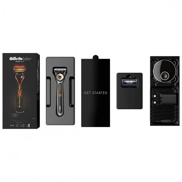 Бритвенный станок Gillette Labs Heated Razor с 2 сменными кассетами