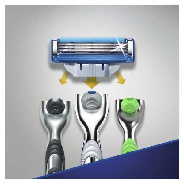 Бритвенный станок Gillette Mach3 Turbo с 4 сменными кассетами