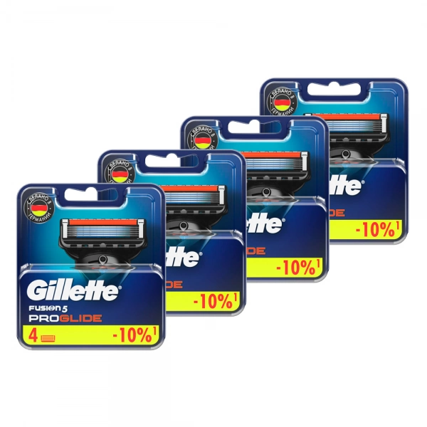 Годовой запас сменных кассет для бритья Gillette Fusion5 ProGlide, 16 шт