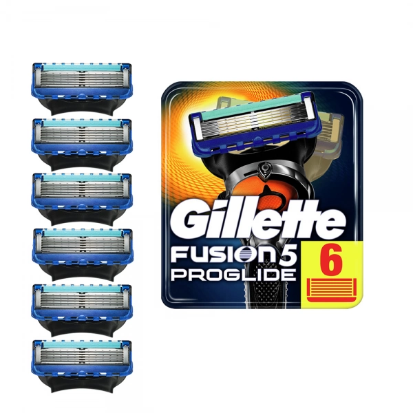Годовой запас сменных кассет для бритья Gillette Fusion5 ProGlide, 12 шт