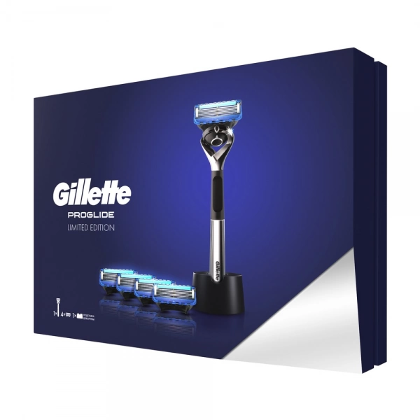 Подарочный набор Gillette Fusion Proglide Limited Edition с подставкой для бритвы в премиальной подарочной упаковке