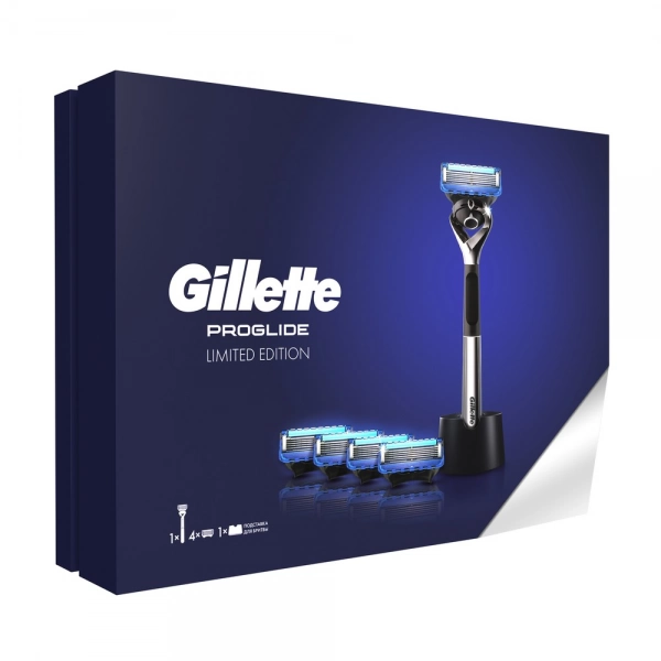 Подарочный набор Gillette Fusion Proglide Limited Edition с подставкой для бритвы в премиальной подарочной упаковке