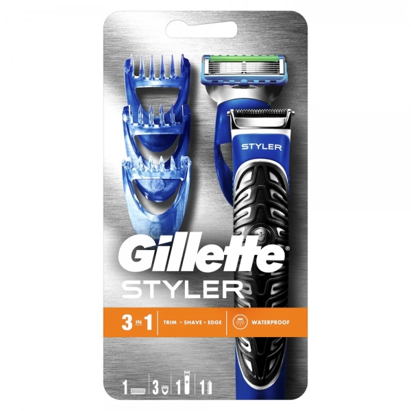 Мужская универсальная бритва-стайлер для бороды Gillette Styler 3 в 1