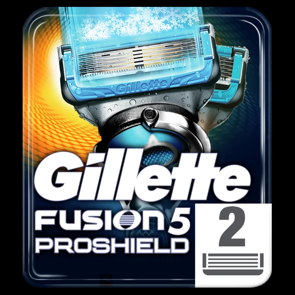 Сменные кассеты для бритья Gillette Fusion5 ProShield Chill, 2 шт 