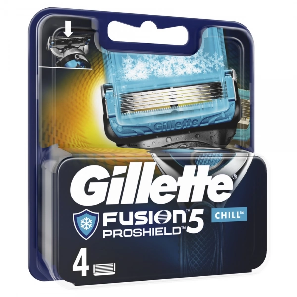 Сменные кассеты для бритья Gillette Fusion5 ProShield Chill, 4 шт 
