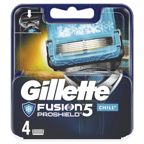 Сменные кассеты для бритья Gillette Fusion5 ProShield Chill, 4 шт 