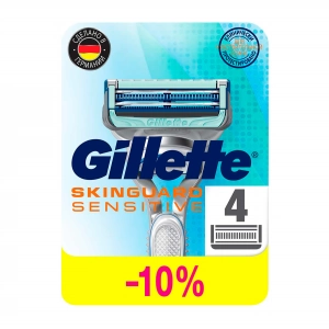 Сменные кассеты для бритья Gillette SkinGuard, 4 шт