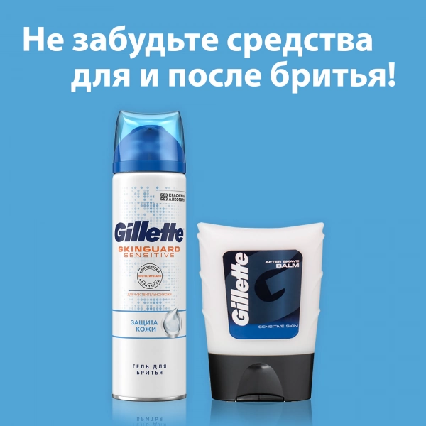 Сменные кассеты для бритья Gillette SkinGuard, 8 шт