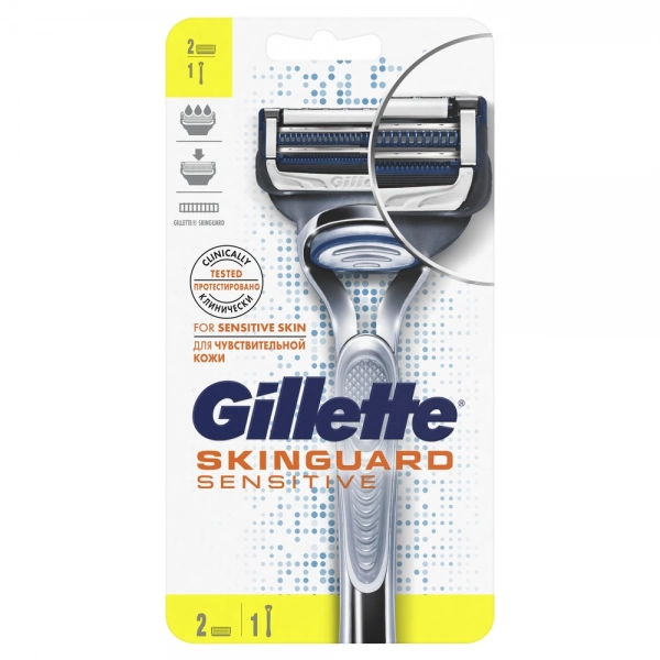Бритвенный станок GIllette SkinGuard с 2 сменными кассетами