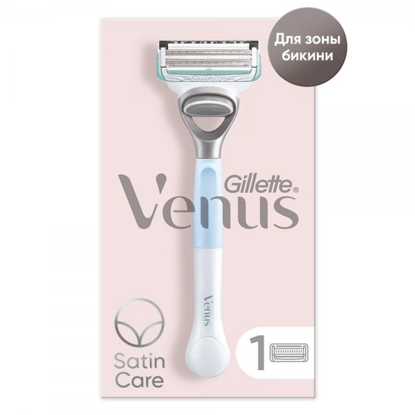 Набор Gillette Venus и Satin Care деликатное бритье + 4 кассеты Venus Satin Care