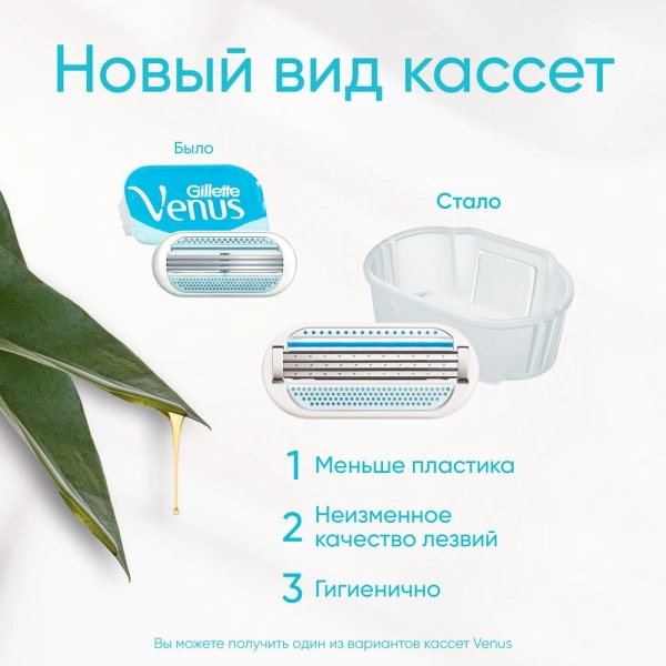 Женская бритва Gillette Venus Smooth + 2 кассеты