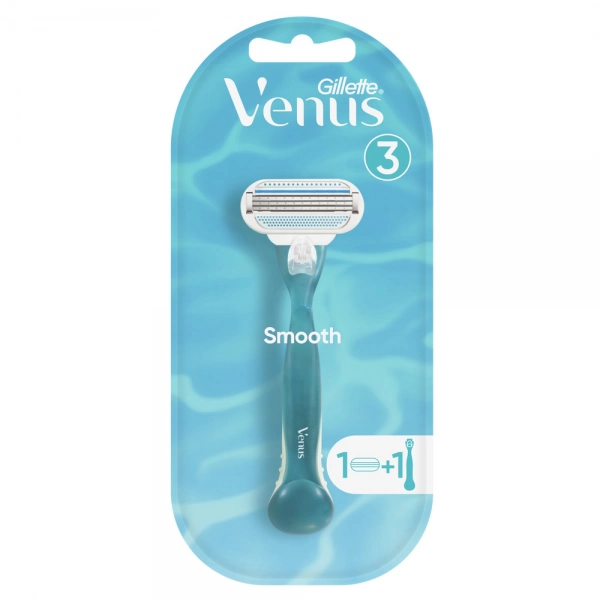 Женская бритва Gillette Venus Smooth + 2 кассеты