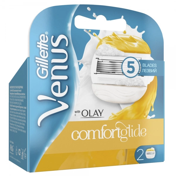 Сменные кассеты для бритвы Gillette Venus ComfortGlide with OLAY, 2 шт