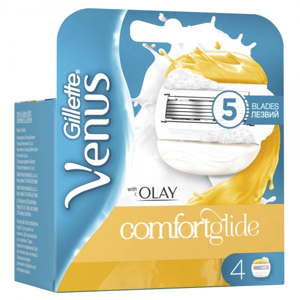 Сменные кассеты для бритвы Gillette Venus ComfortGlide with OLAY, 4 шт