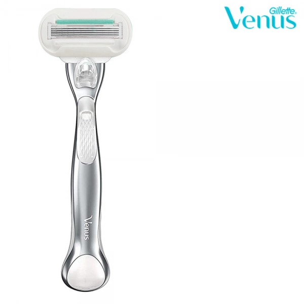 Женская бритва Gillette Venus Extra Smooth Platinum с металлической ручкой